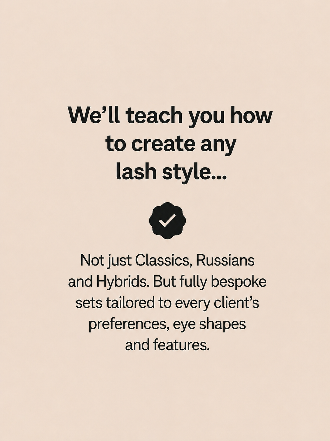 Fast Track Online Beginner Lash course